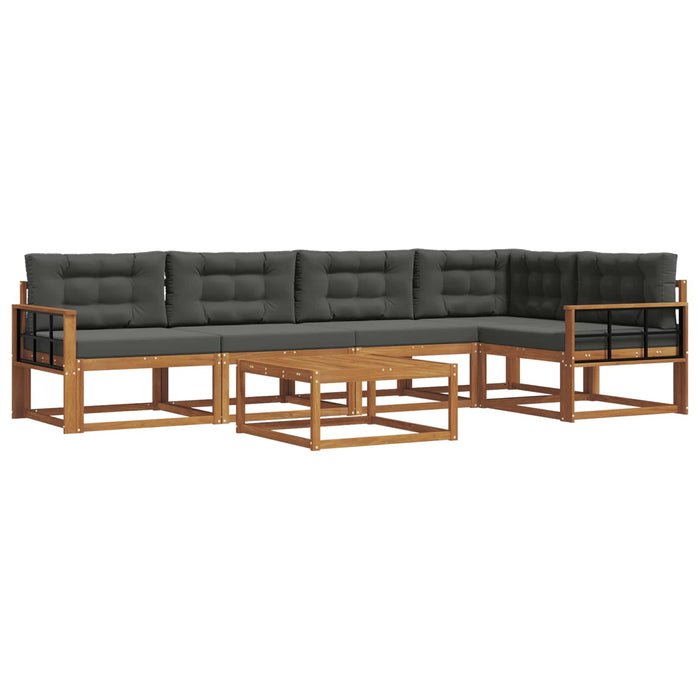 Set de canapele de exterior cu pernă 6 pcs Natural și Antracit - WALTI WALTI