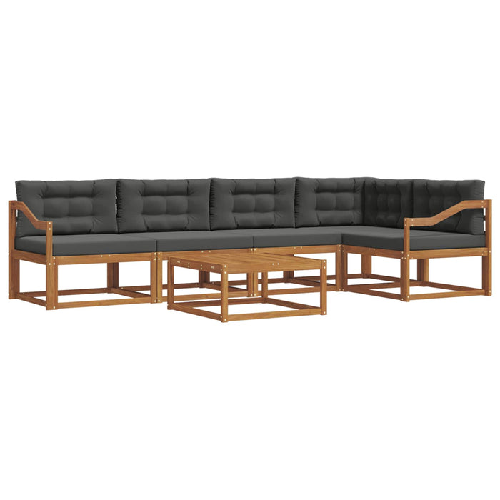 Set de canapele de exterior cu pernă 6 pcs Natural și Antracit - WALTI WALTI