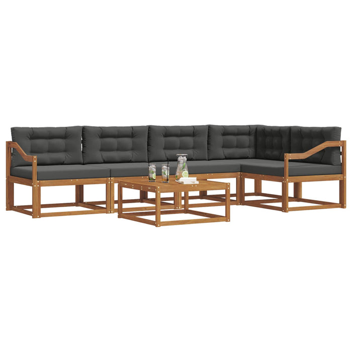 Set de canapele de exterior cu pernă 6 pcs Natural și Antracit - WALTI WALTI