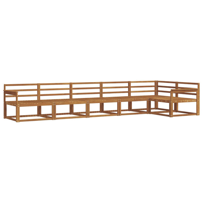 Set de canapele de exterior 6 pcs natural Lemn Solid de Acacia WALTI