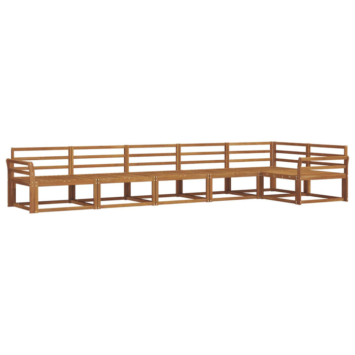Set de canapele de exterior 6 pcs natural Lemn Solid de Acacia WALTI