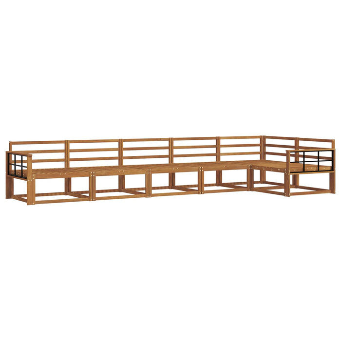 Set de canapele de exterior 6 pcs natural Lemn Solid de Acacia WALTI