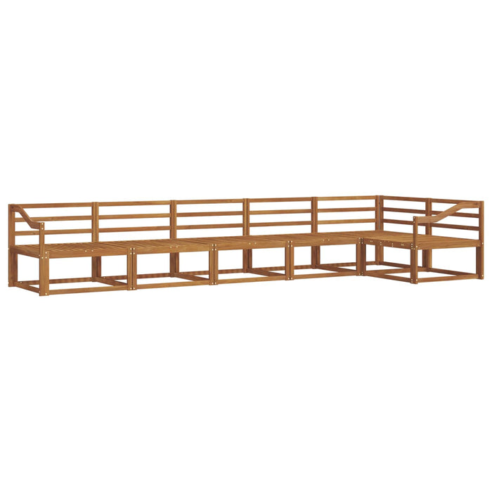 Set de canapele de exterior 6 pcs natural Lemn Solid de Acacia WALTI