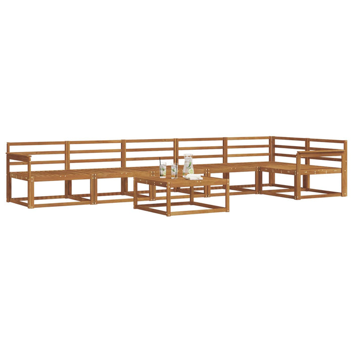 Set de canapele de exterior 7 pcs natural Lemn Solid de Acacia - WALTI WALTI