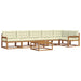 Set de canapele de exterior cu pernă 7 pcs Natural și Crem - WALTI WALTI