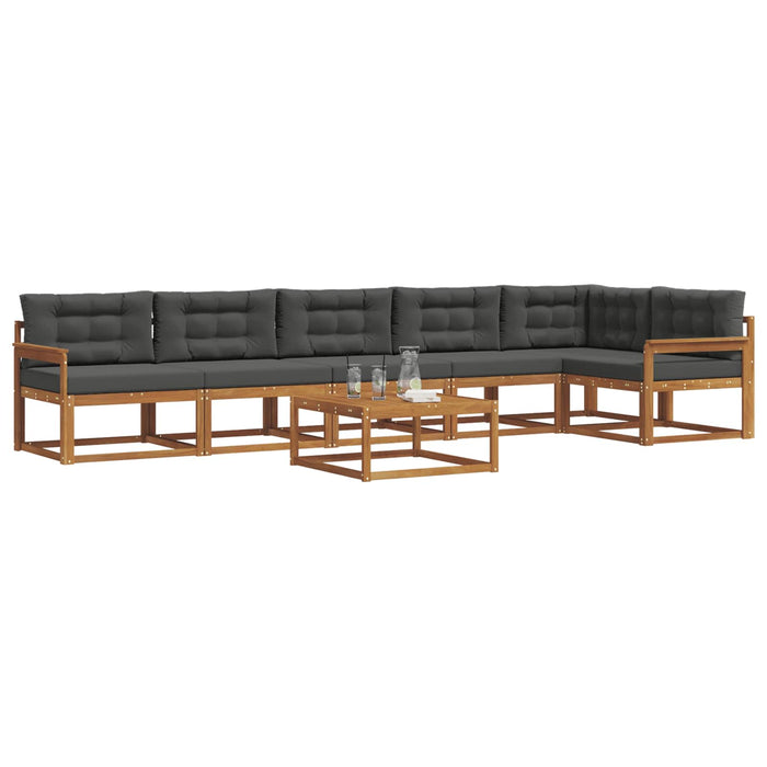 Set de canapele de exterior cu pernă 7 pcs Natural și Antracit WALTI
