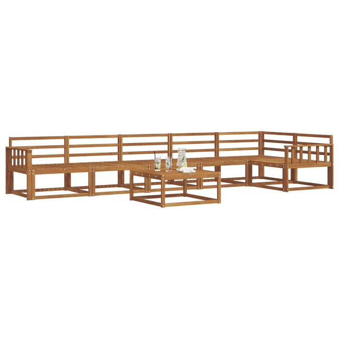 Set de canapele de exterior 7 pcs natural Lemn Solid de Acacia - WALTI WALTI