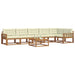 Set de canapele de exterior cu pernă 7 pcs Natural și Crem - WALTI WALTI