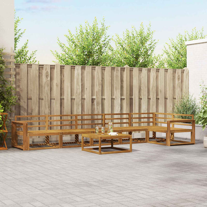 Set de canapele de exterior 7 pcs natural Lemn Solid de Acacia - WALTI WALTI