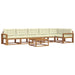 Set de canapele de exterior cu pernă 7 pcs Natural și Crem - WALTI WALTI