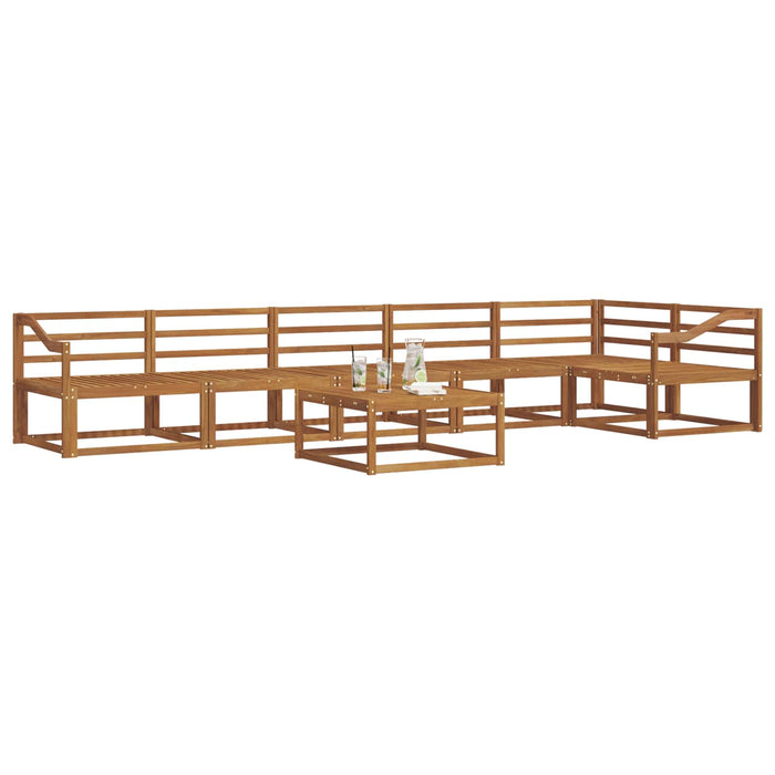 Set de canapele de exterior 7 pcs natural Lemn Solid de Acacia - WALTI WALTI