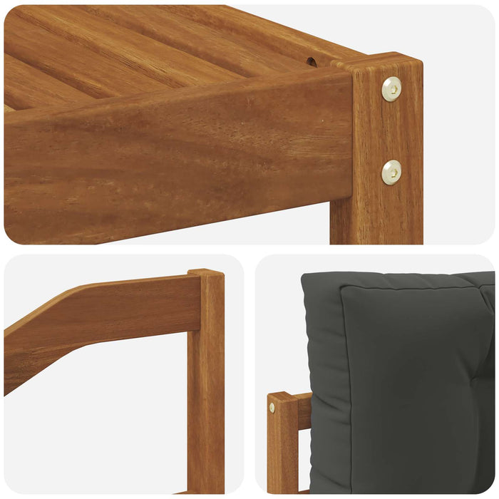 Set de canapele de exterior cu pernă 7 pcs Natural și Antracit WALTI