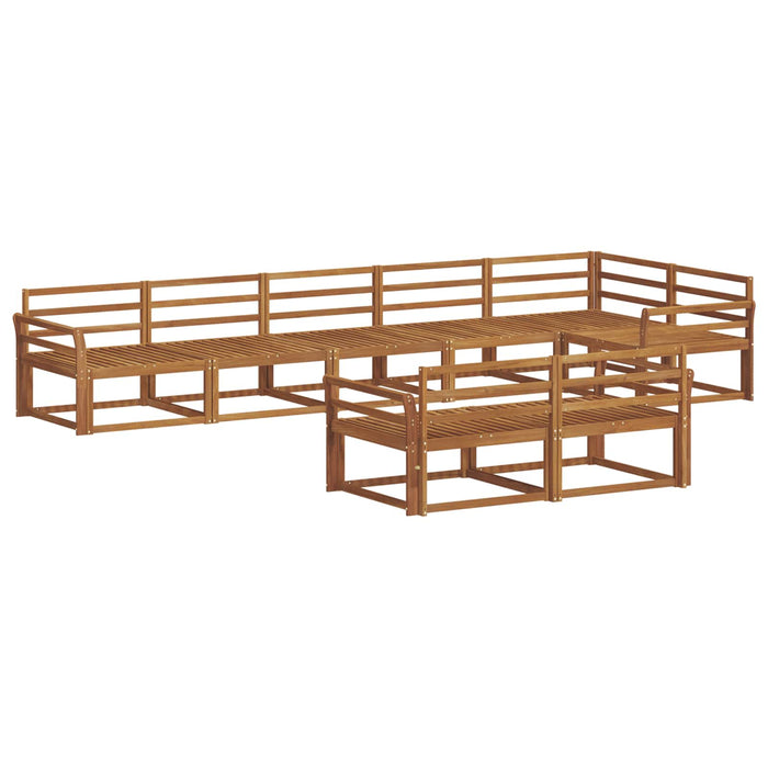 Set de canapele de exterior 8 pcs natural Lemn Solid de Acacia - WALTI WALTI