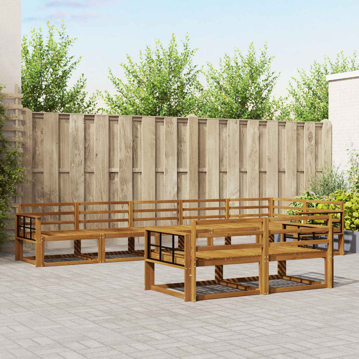 Set de canapele de exterior 8 pcs natural Lemn Solid de Acacia - WALTI WALTI
