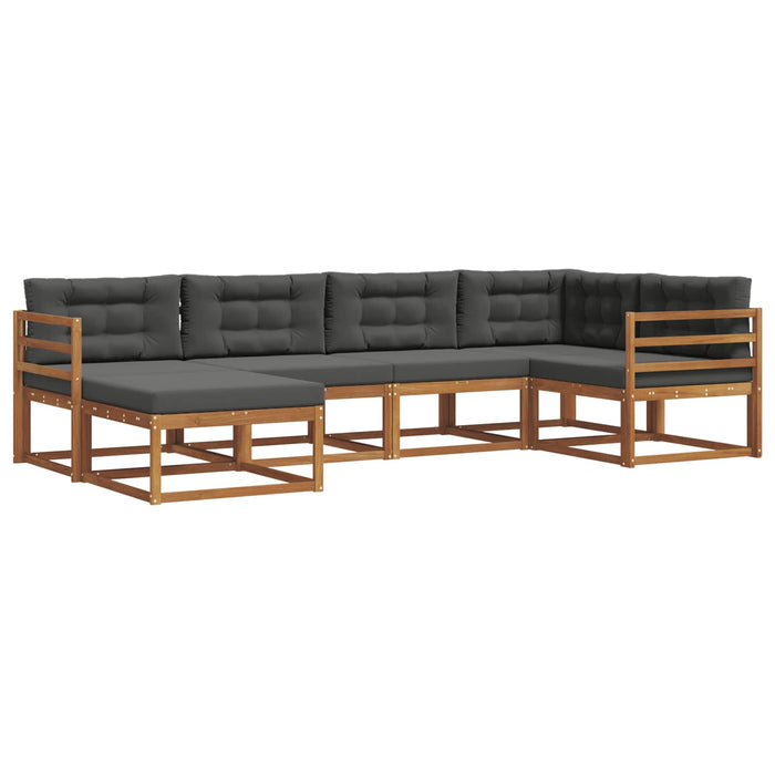 Set de canapele de exterior cu pernă 6 pcs Natural și Antracit - WALTI WALTI
