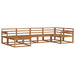 Set de canapele de exterior 6 pcs natural Lemn Solid de Acacia - WALTI WALTI