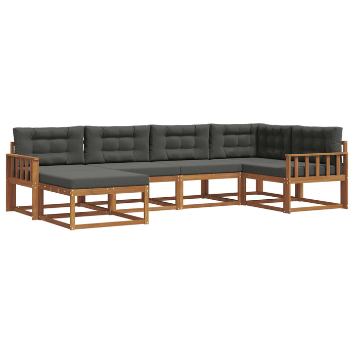 Set de canapele de exterior cu pernă 6 pcs Natural și Antracit - WALTI WALTI