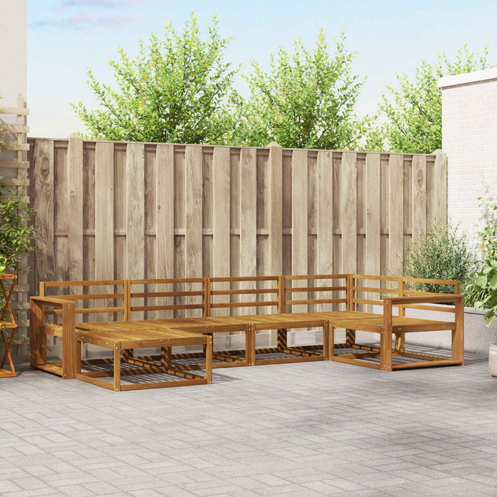 Set de canapele de exterior 6 pcs natural Lemn Solid de Acacia - WALTI WALTI