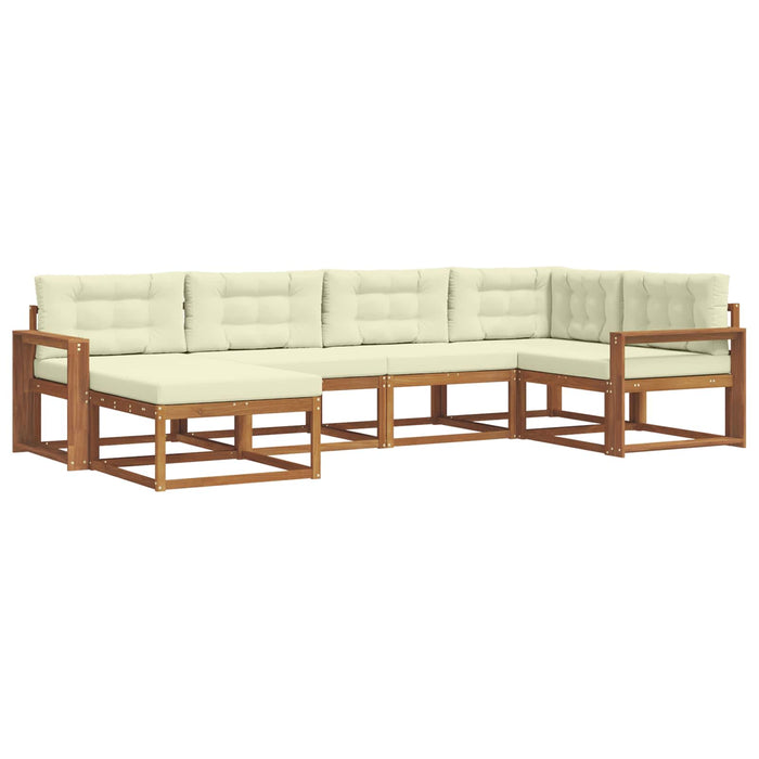 Set de canapele de exterior cu pernă 6 pcs Natural și Crem - WALTI WALTI