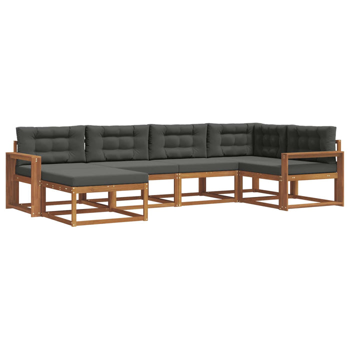 Set de canapele de exterior cu pernă 6 pcs Natural și Antracit - WALTI WALTI