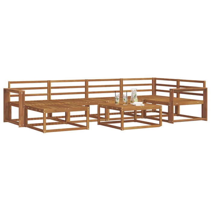 Set de canapele de exterior 7 pcs natural Lemn Solid de Acacia - WALTI WALTI