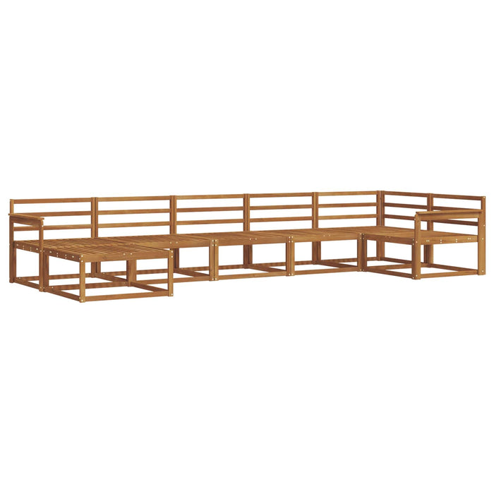 Set de canapele de exterior 7 pcs natural Lemn Solid de Acacia - WALTI WALTI