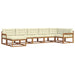 Set de canapele de exterior cu pernă 7 pcs Natural și Crem - WALTI WALTI