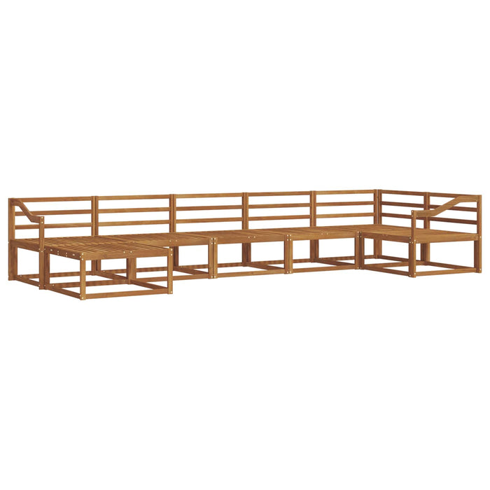 Set de canapele de exterior 7 pcs natural Lemn Solid de Acacia - WALTI WALTI