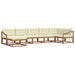 Set de canapele de exterior cu pernă 7 pcs Natural și Crem - WALTI WALTI