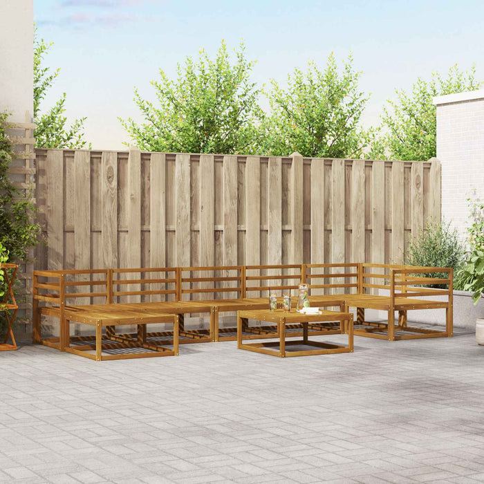 Set de canapele de exterior 8 pcs natural Lemn Solid de Acacia - WALTI WALTI
