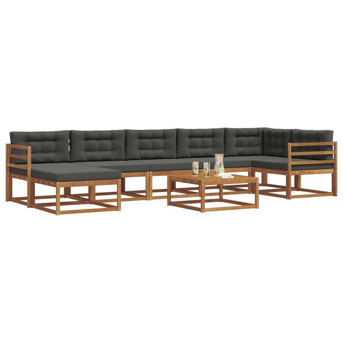 Set de canapele de exterior cu pernă 8 pcs Natural și Antracit - WALTI WALTI