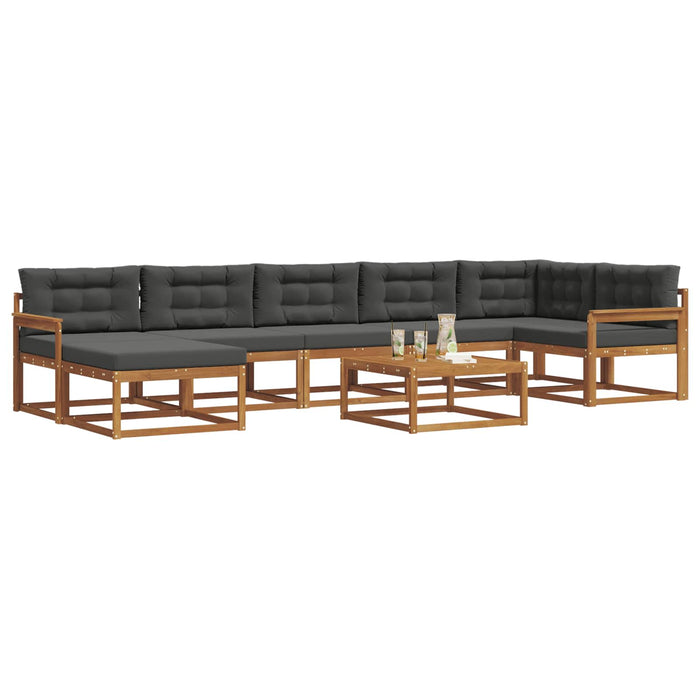 Set de canapele de exterior cu pernă 8 pcs Natural și Antracit - WALTI WALTI