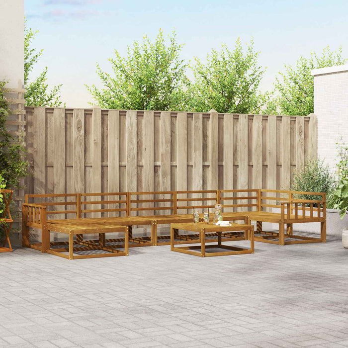 Set de canapele de exterior 8 pcs natural Lemn Solid de Acacia - WALTI WALTI