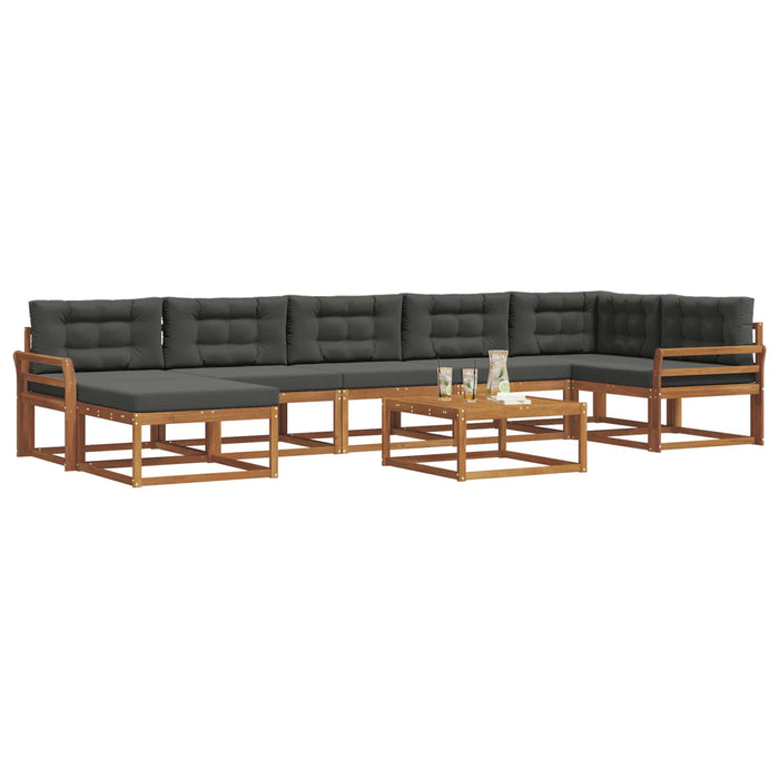 Set de canapele de exterior cu pernă 8 pcs Natural și Antracit - WALTI WALTI