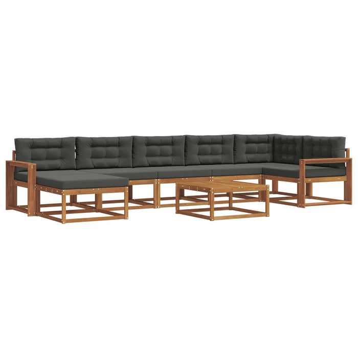 Set de canapele de exterior cu pernă 8 pcs Natural și Antracit - WALTI WALTI