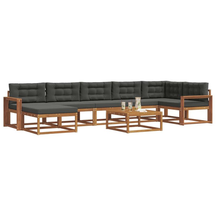 Set de canapele de exterior cu pernă 8 pcs Natural și Antracit - WALTI WALTI