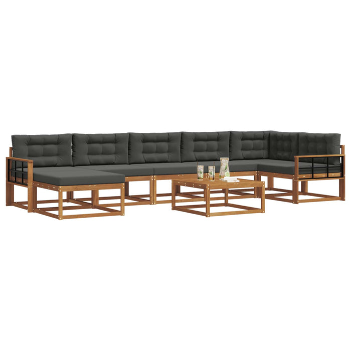 Set de canapele de exterior cu pernă 8 pcs Natural și Antracit - WALTI WALTI