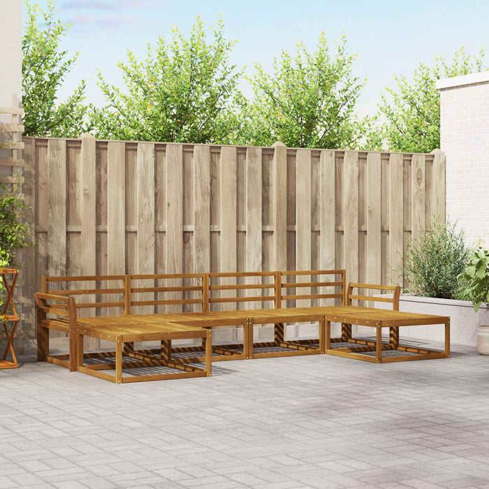 Set de canapele de exterior 6 pcs natural Lemn Solid de Acacia - WALTI WALTI