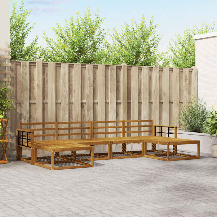 Set de canapele de exterior 6 pcs natural Lemn Solid de Acacia - WALTI WALTI