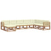 Set de canapele de exterior cu pernă 8 pcs Natural și Crem - WALTI WALTI