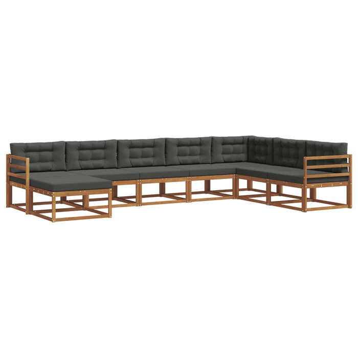 Set de canapele de exterior cu pernă 8 pcs Natural și Antracit - WALTI WALTI