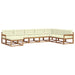 Set de canapele de exterior cu pernă 8 pcs Natural și Crem - WALTI WALTI