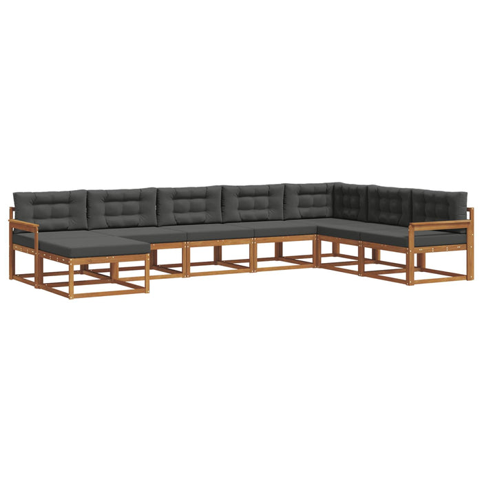 Set de canapele de exterior cu pernă 8 pcs Natural și Antracit - WALTI WALTI