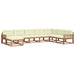 Set de canapele de exterior cu pernă 8 pcs Natural și Crem - WALTI WALTI