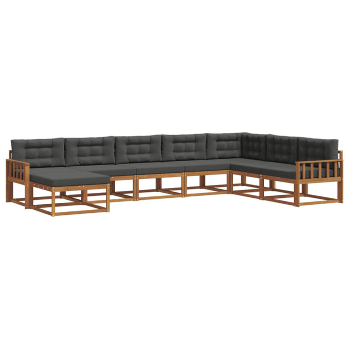 Set de canapele de exterior cu pernă 8 pcs Natural și Antracit - WALTI WALTI