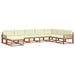 Set de canapele de exterior cu pernă 8 pcs Natural și Crem - WALTI WALTI