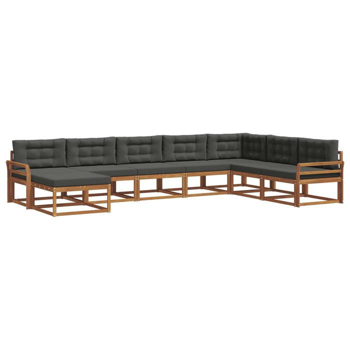 Set de canapele de exterior cu pernă 8 pcs Natural și Antracit - WALTI WALTI