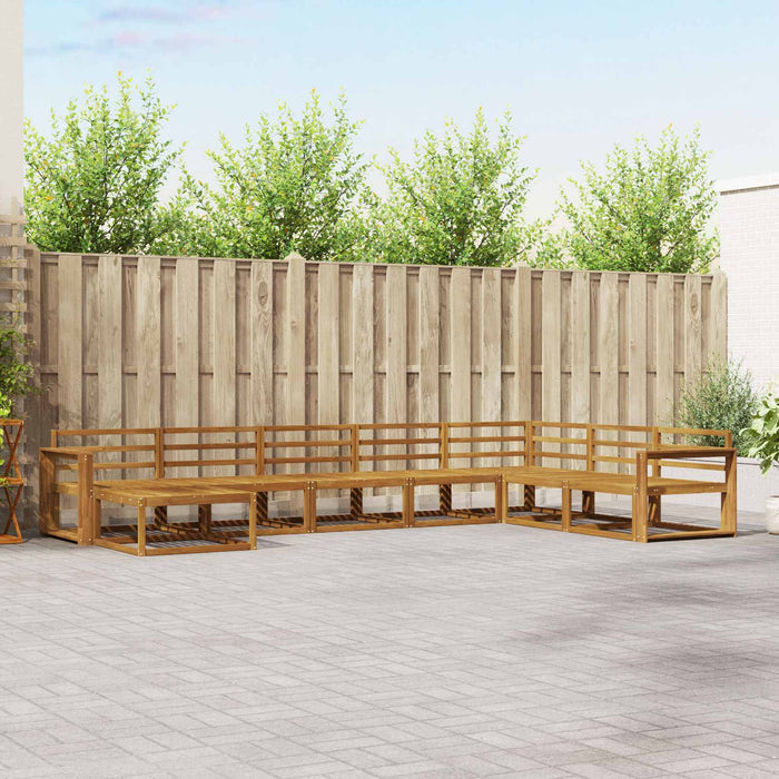 Set de canapele de exterior 8 pcs natural Lemn Solid de Acacia - WALTI WALTI