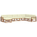 Set de canapele de exterior cu pernă 8 pcs Natural și Crem - WALTI WALTI