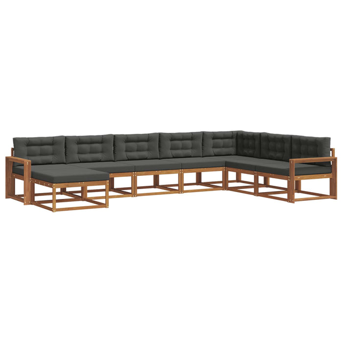 Set de canapele de exterior cu pernă 8 pcs Natural și Antracit - WALTI WALTI